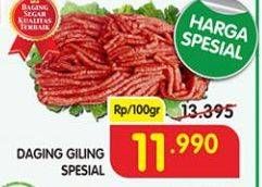 Promo Harga Daging Giling Sapi Spesial per 100 gr - Superindo