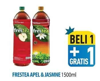 Promo Harga Frestea Minuman Teh Apple, Original, Jasmine 1500 ml - Hypermart