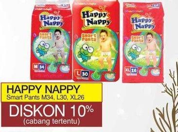 Promo Harga Happy Nappy Smart Pantz Diaper M34, L30, XL26  - Yogya