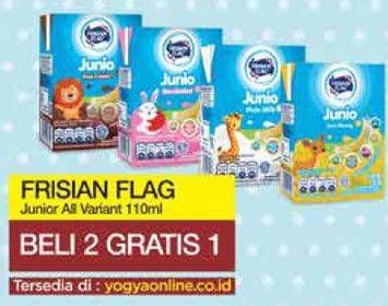 Promo Harga FRISIAN FLAG Susu UHT Junio All Variants 110 ml - Yogya