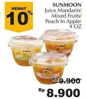 Promo Harga SUNMOON Fruit In Apple Juice Mandarin, Mixed Fruit, Peach Ini Apple  - Giant