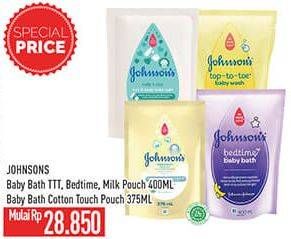 Promo Harga Johnsons Baby Wash Top To Toe/Bedtime Bath/Milk Bath/Cottontouch Top to Toe Bath  - Hypermart