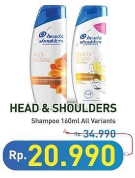 Promo Harga Head & Shoulders Shampoo All Variants 160 ml - Hypermart