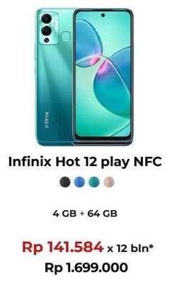 Promo Harga Infinix Hot 12 Play NFC 4GB + 64GB  - Erafone