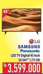 Promo Harga LG/PANASONIC/SAMSUNG LED TV Digital 43"  - Hypermart