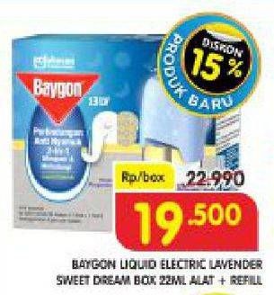 Promo Harga BAYGON Liquid Electric Lavender 22 ml - Superindo