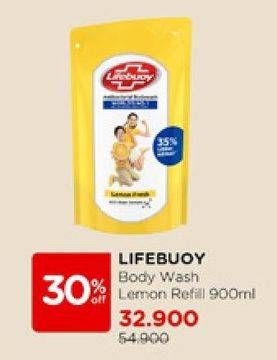 Promo Harga Lifebuoy Body Wash Lemon Fresh 900 ml - Watsons