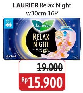 Promo Harga Laurier Relax Night 30cm 16 pcs - Alfamidi