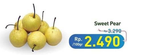 Promo Harga Pear Sweet per 100 gr - Hypermart