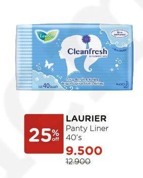 Promo Harga Laurier Pantyliner Cleanfresh NonPerfumed 40 pcs - Watsons