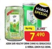 Promo Harga Adem Sari Ching Ku Sensacools, Herbal Lemon 320 ml - Superindo