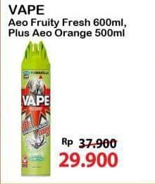 Promo Harga Fumakilla Vape Aerosol Fruity Fresh, Plus Orange 500 ml - Alfamart