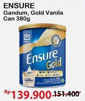 Promo Harga Ensure Gold Wheat Gandum Vanilla 380 gr - Alfamart