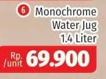 Promo Harga TECHNOPLAST Monochrome Water Jug 1400 ml - Lotte Grosir