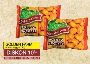 Promo Harga GOLDEN FARM Potato Nugget 750 gr - Yogya
