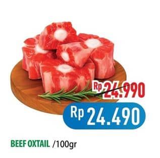 Promo Harga Oxtail Cut per 100 gr - Hypermart