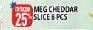 Promo Harga MEG Cheddar Slice 8 pcs - Hypermart