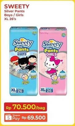 SWEETY Silver Pants Boys/Girls XL26's