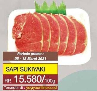 Promo Harga Sapi Sukiyaki per 100 gr - Yogya