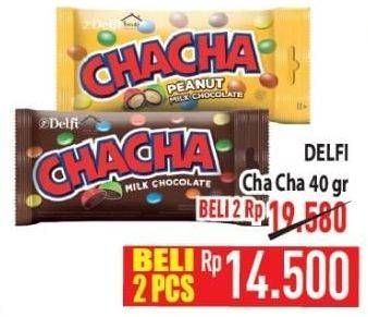 Promo Harga Delfi Cha Cha Chocolate 40 gr - Hypermart