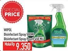 Promo Harga WIPOL Disinfectant Spray Pouch/Spray  - Hypermart