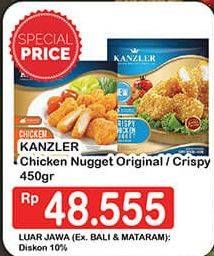 Promo Harga KANZLER Chicken Nugget Crispy, Original 450 gr - Hypermart
