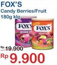 Promo Harga FOXS Crystal Candy Berries, Fruits 180 gr - Indomaret