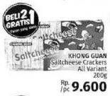 Promo Harga KHONG GUAN Saltcheese All Variants 200 gr - LotteMart