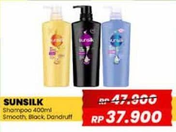 Promo Harga Sunsilk Shampoo Soft Smooth, Black Shine, Anti Ketombe Activ-Infusion 400 ml - Yogya