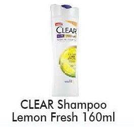 Promo Harga CLEAR Shampoo Lemon Fresh 160 ml - Alfamart