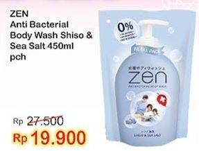 Promo Harga ZEN Anti Bacterial Body Wash Shiso Sea Salt 450 ml - Indomaret