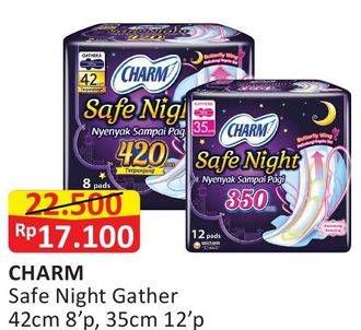 Promo Harga Charm Safe Night Gathers 42cm 8 pcs - Alfamart