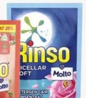 Promo Harga Rinso Liquid Detergent + Molto Micellar Soft 700 ml - TIP TOP
