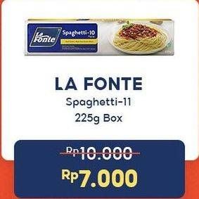 Promo Harga La Fonte Spaghetti 11 225 gr - Indomaret
