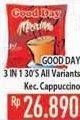 Promo Harga Good Day Instant Coffee 3 in 1 per 30 sachet - Hypermart