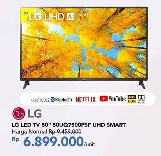 Promo Harga LG 50UQ7500PSF | Smart TV  - Carrefour