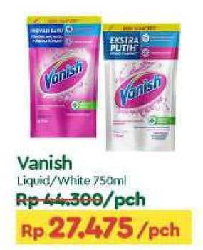 Promo Harga Vanish Penghilang Noda Cair Pink, Putih 750 ml - TIP TOP