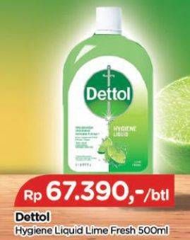 Promo Harga DETTOL Antiseptic Germicide Liquid Lime 500 ml - TIP TOP