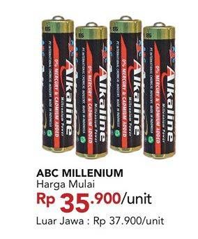 Promo Harga ABC Battery Alkaline  - Carrefour
