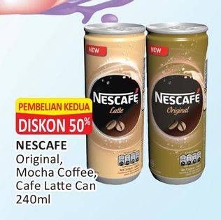 Promo Harga Nescafe Ready to Drink Original, Mocca Latte, Coffee Latte 240 ml - Alfamart
