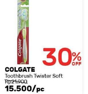 Promo Harga COLGATE Toothbrush Twister Soft  - Guardian
