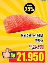 Promo Harga Salmon Fillet per 100 gr - Hypermart