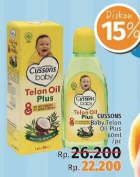 Promo Harga CUSSONS BABY Telon Oil Plus 60 ml - LotteMart