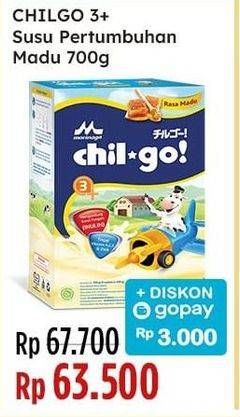 Promo Harga Morinaga Chil Go Bubuk 3+ Madu 700 gr - Indomaret