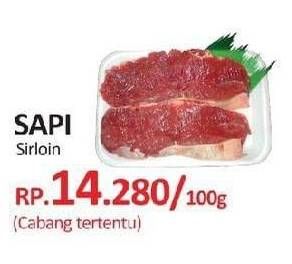 Promo Harga Daging Has Luar (Daging Sirloin) per 100 gr - Yogya