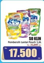 Promo Harga So Klin Pembersih Lantai 1600 ml - Hari Hari