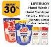 Promo Harga LIFEBUOY Hand Wash/ Hand Sanitizer 50 ml - 180ml  - Giant