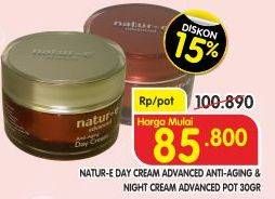 Promo Harga NATUR-E Advanced Anti Aging Night Crem/Day Cream 30gr  - Superindo