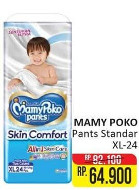 Promo Harga Mamy Poko Pants Skin Comfort XL24 24 pcs - Alfamart