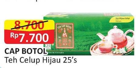 Promo Harga Teh Cap Botol Teh Hijau Celup 25 pcs - Alfamart